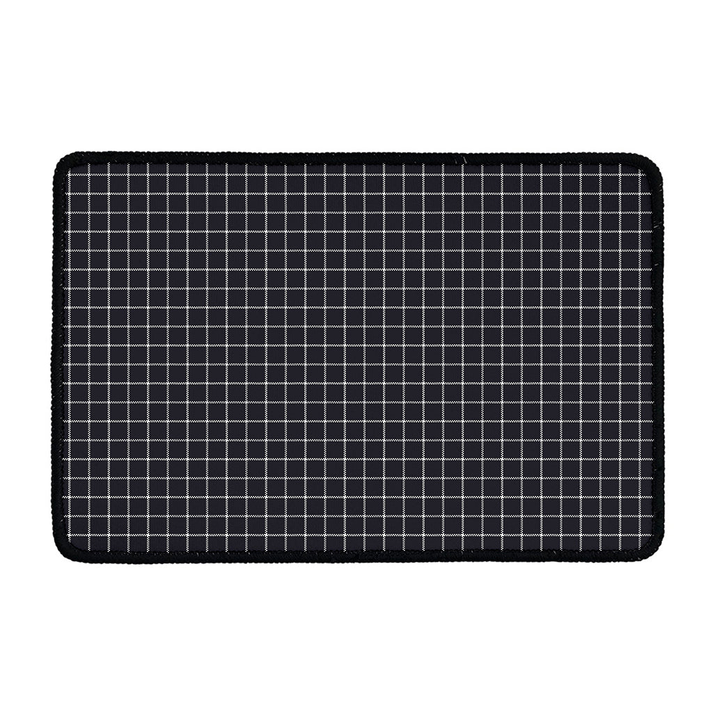 Navy Tattersall Pattern Print Kitchen Mat