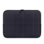 Navy Tattersall Pattern Print Laptop Sleeve