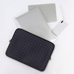 Navy Tattersall Pattern Print Laptop Sleeve