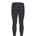 Navy Tattersall Pattern Print Men's Leggings