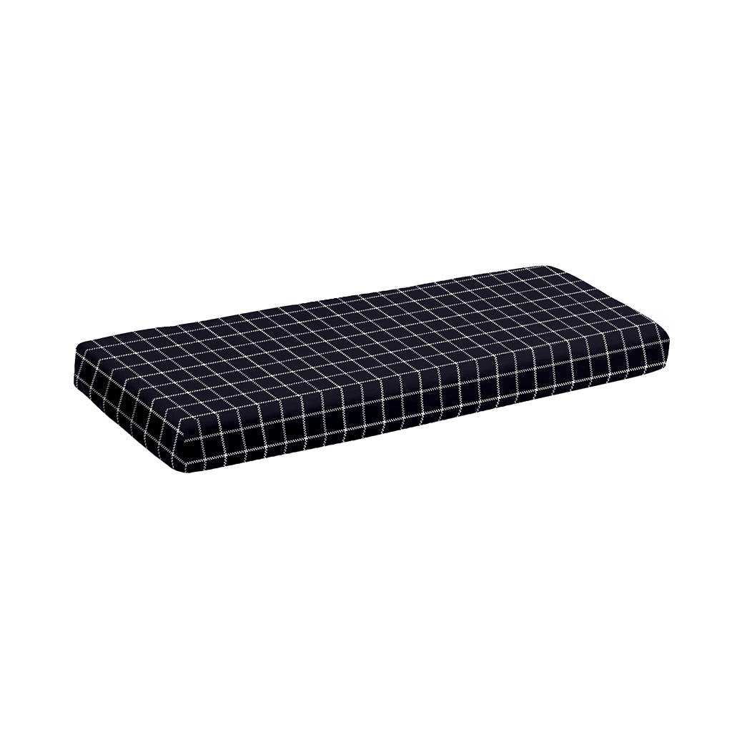 Navy Tattersall Pattern Print Piano Keyboard Cover