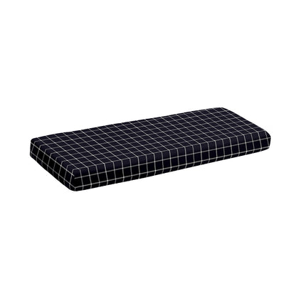 Navy Tattersall Pattern Print Piano Keyboard Cover