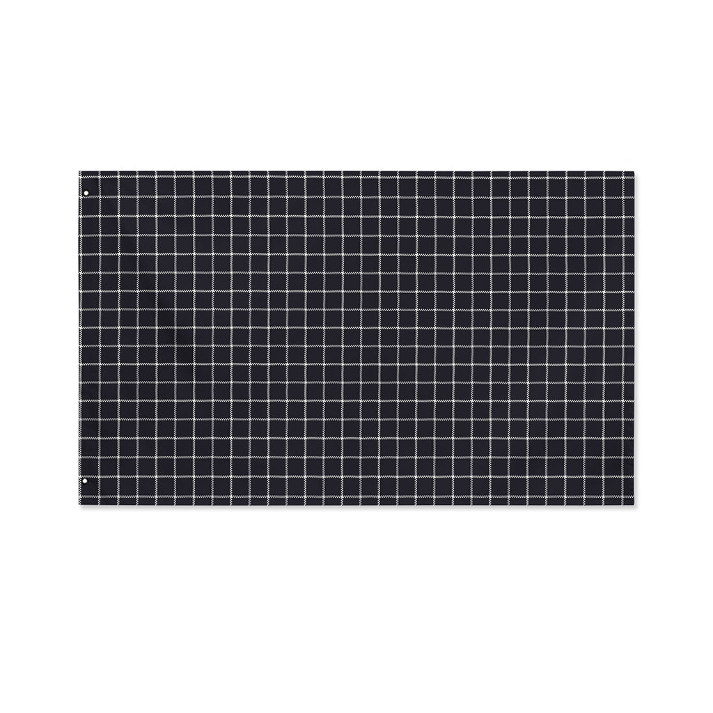 Navy Tattersall Pattern Print Polyester Flag