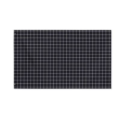 Navy Tattersall Pattern Print Polyester Flag