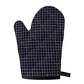 Navy Tattersall Pattern Print Single Oven Mitt