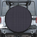 Navy Tattersall Pattern Print Tire Cover