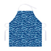 Navy Tiger Stripe Camo Pattern Print Adjustable Apron