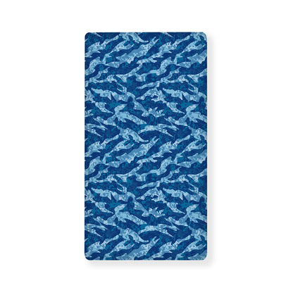 Navy Tiger Stripe Camo Pattern Print Baby Crib Sheet