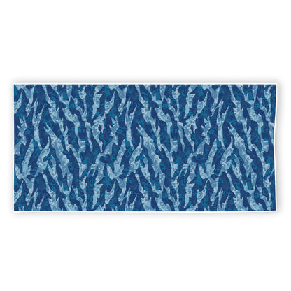 Navy Tiger Stripe Camo Pattern Print Beach Towel