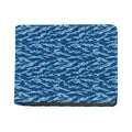 Navy Tiger Stripe Camo Pattern Print Bifold Wallet