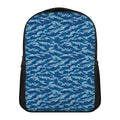Navy Tiger Stripe Camo Pattern Print Casual Backpack