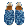 Navy Tiger Stripe Camo Pattern Print Casual Shoes