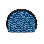 Navy Tiger Stripe Camo Pattern Print Coin Purse