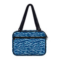 Navy Tiger Stripe Camo Pattern Print Double Strap Bible Bag