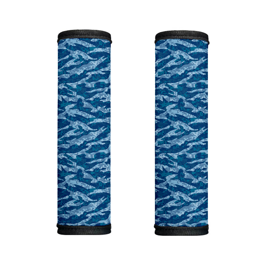Navy Tiger Stripe Camo Pattern Print Handle Covers