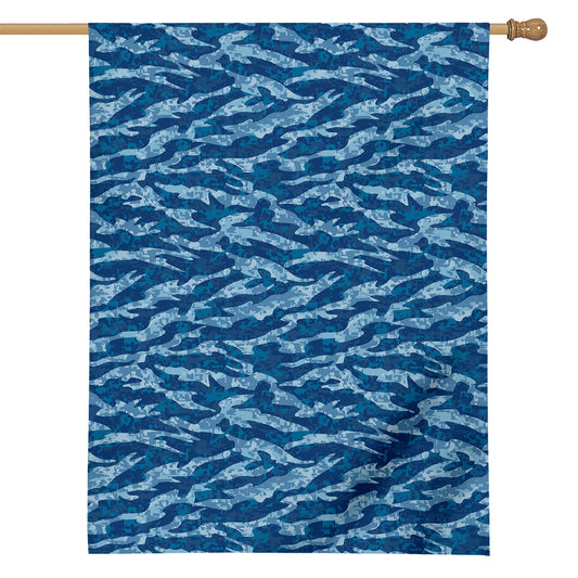 Navy Tiger Stripe Camo Pattern Print House Flag