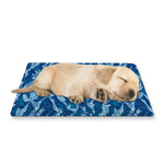 Navy Tiger Stripe Camo Pattern Print Pet Cooling Mat Cover