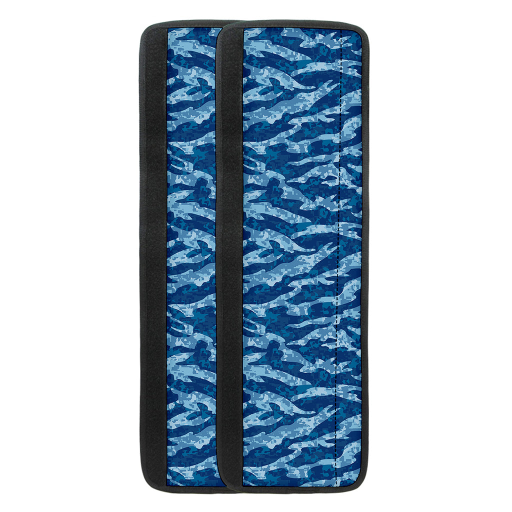 Navy Tiger Stripe Camo Pattern Print Refrigerator Handle Covers