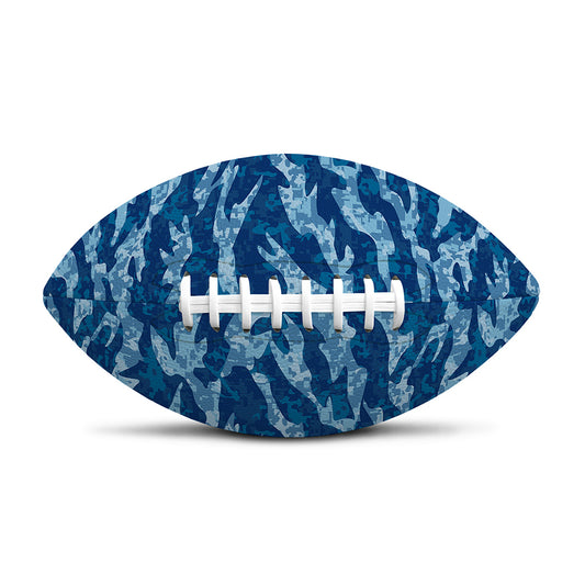 Navy Tiger Stripe Camo Pattern Print Rugby Ball