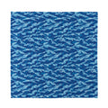 Navy Tiger Stripe Camo Pattern Print Silk Bandana