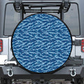 Navy Tiger Stripe Camo Pattern Print Tire Cover
