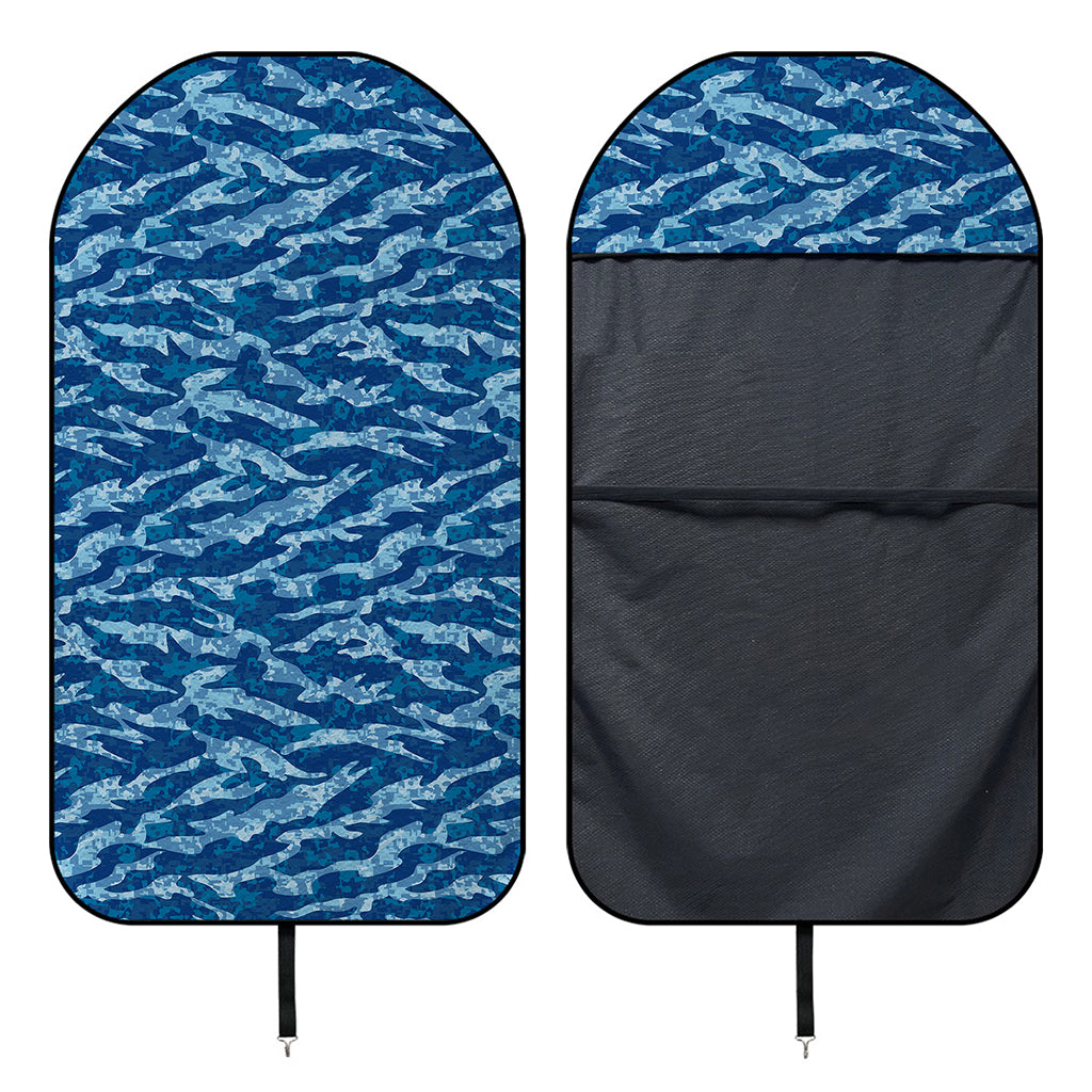 Navy Tiger Stripe Camo Pattern Print Waterproof Car Seat Cover