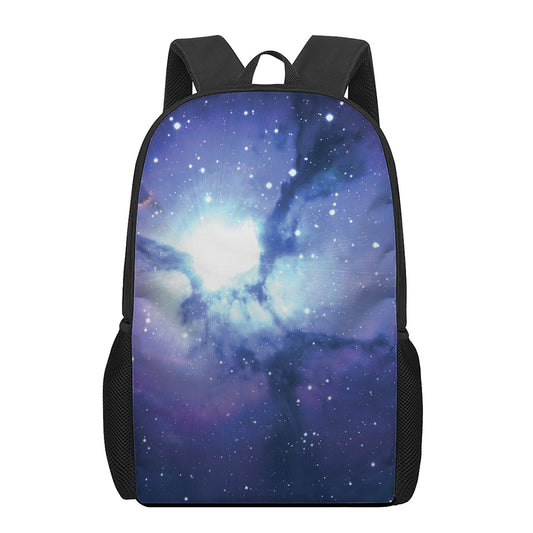 Nebula Space Print 17 Inch Backpack