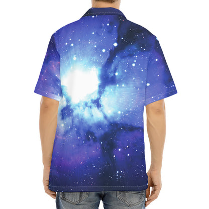 Nebula Space Print Aloha Shirt