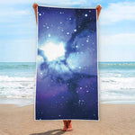 Nebula Space Print Beach Towel
