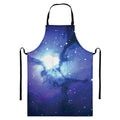 Nebula Space Print Bib Apron With Pocket