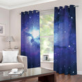 Nebula Space Print Dimout Grommet Curtains