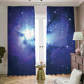 Nebula Space Print Dimout Pencil Pleat Curtains