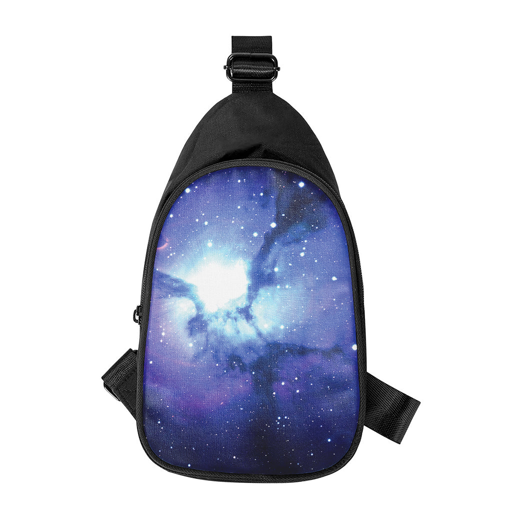 Nebula Space Print Chest Bag