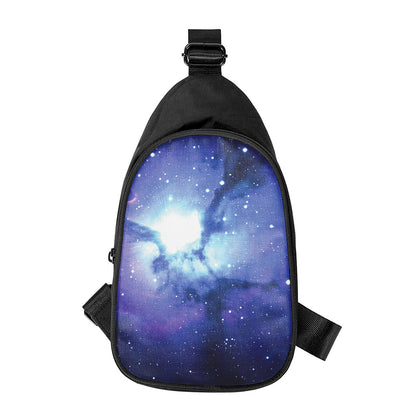 Nebula Space Print Chest Bag