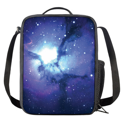 Nebula Space Print Crossbody Lunch Bag