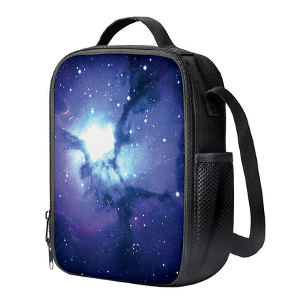 Nebula Space Print Crossbody Lunch Bag