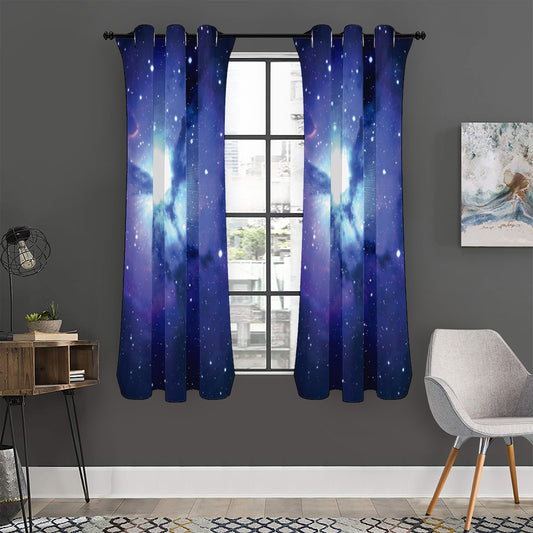 Nebula Space Print Curtain