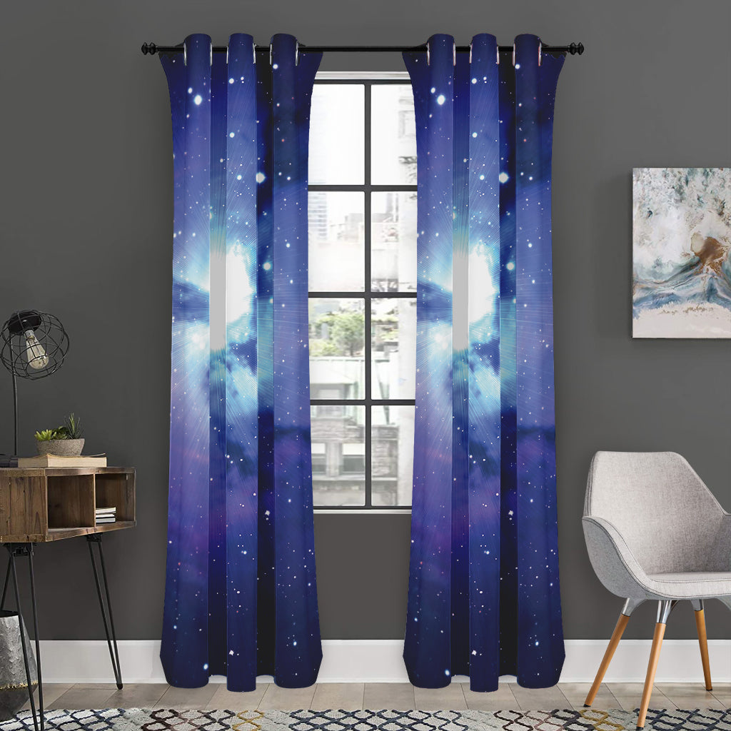 Nebula Space Print Curtain