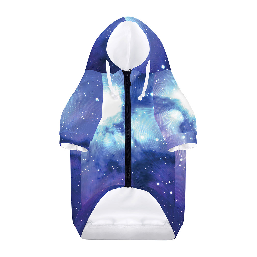 Nebula Space Print Dog Zip Up Hoodie