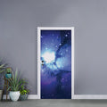 Nebula Space Print Door Sticker