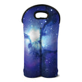 Nebula Space Print Double Neoprene Wine Tote