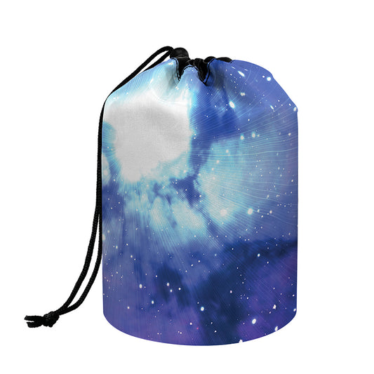 Nebula Space Print Drawstring Makeup Bag