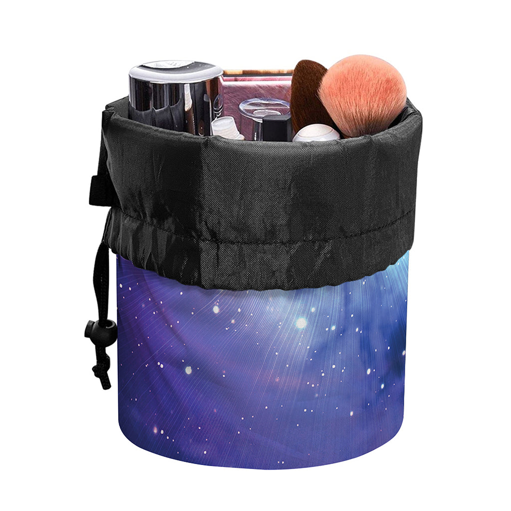 Nebula Space Print Drawstring Makeup Bag