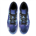 Nebula Space Print High Top Leather Sneakers