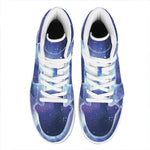 Nebula Space Print High Top Leather Sneakers