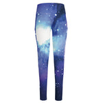 Nebula Space Print High-Waisted Pocket Leggings