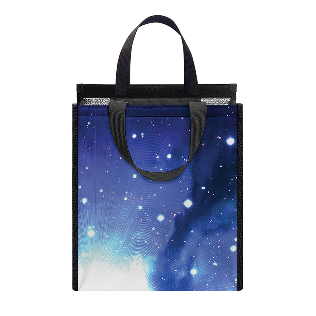 Nebula Space Print Insulated Lunch Tote