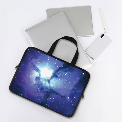 Nebula Space Print Laptop Sleeve With Handle