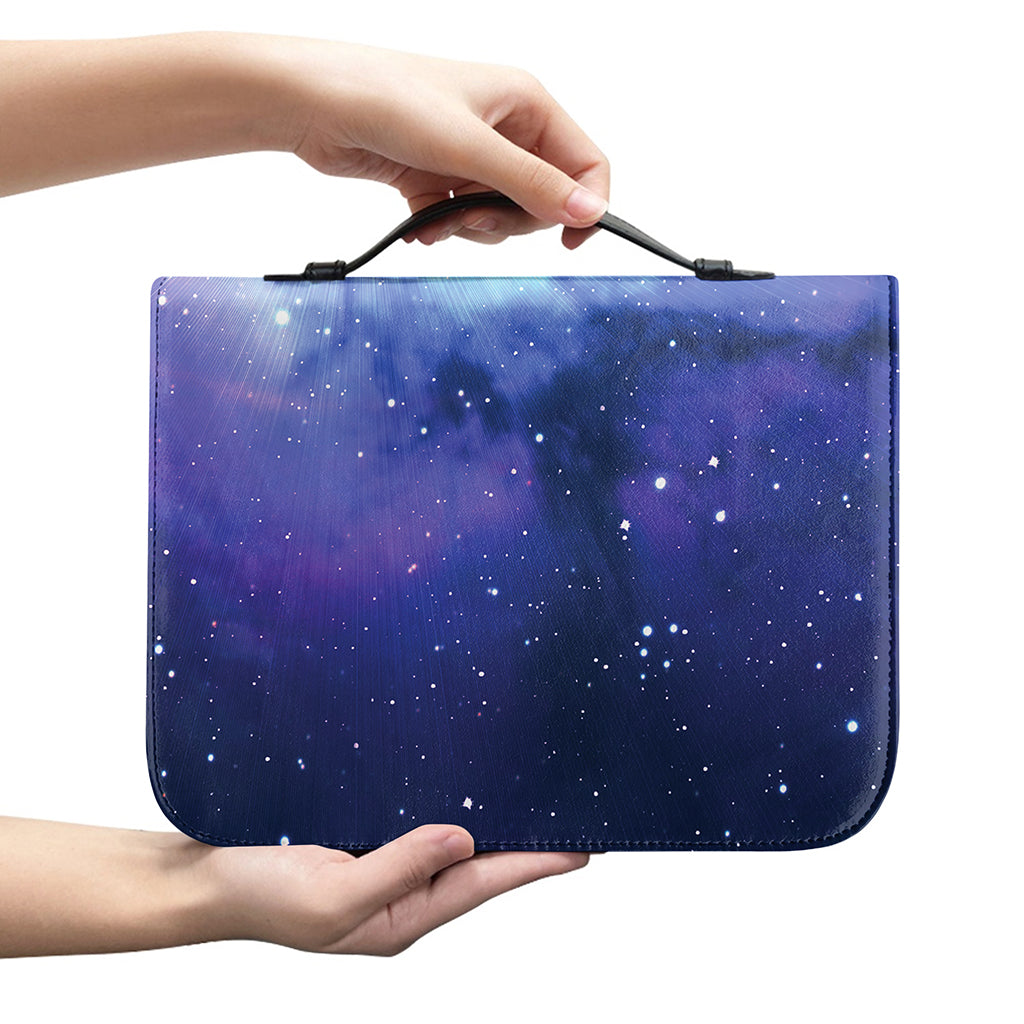 Nebula Space Print Leather Bible Cover