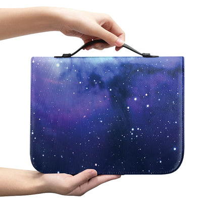 Nebula Space Print Leather Bible Cover